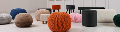 Fabric Poufs