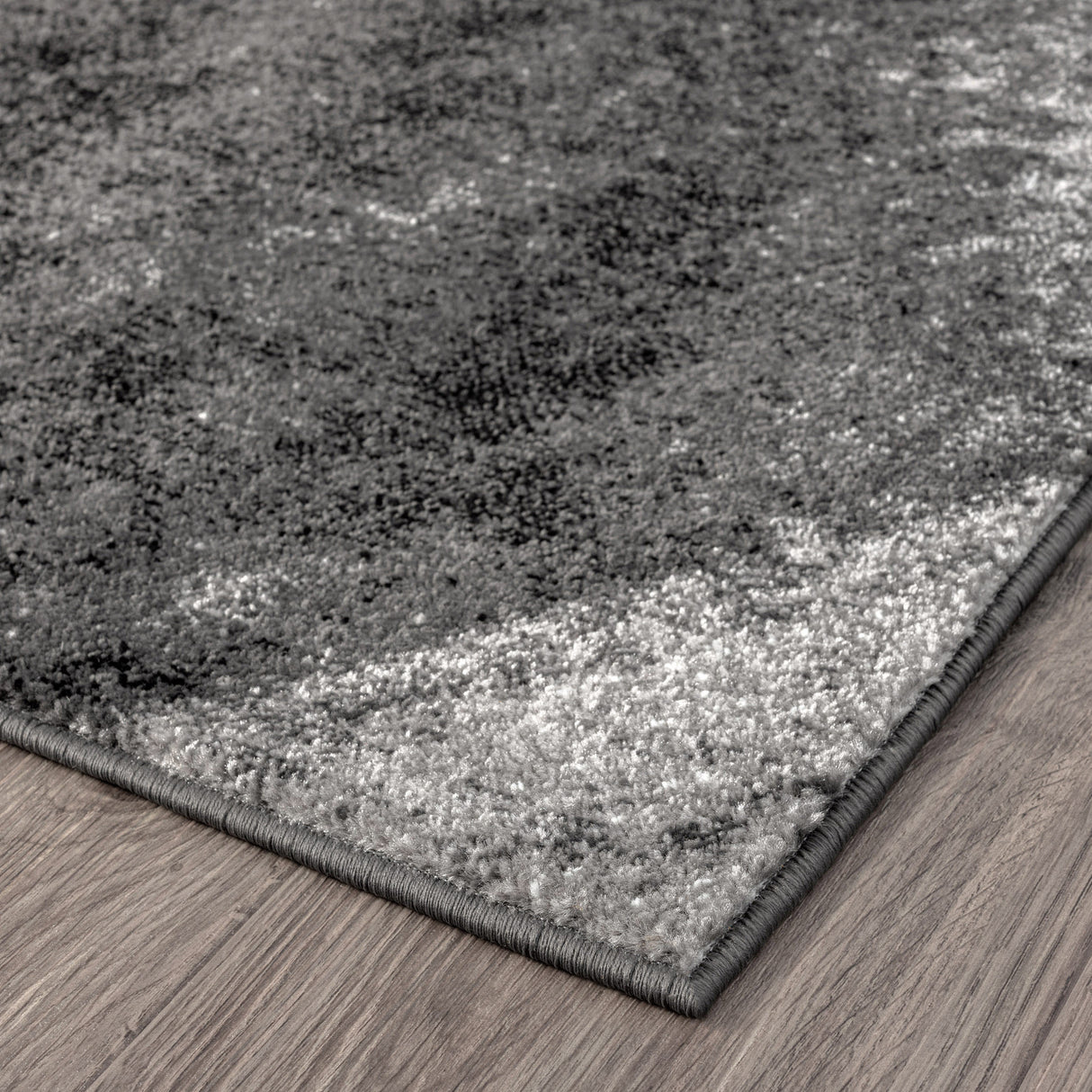 Adore Geometric Textural Rug – Grey