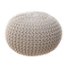 Braided Ottoman Pouffe Footstool Hand Knitted