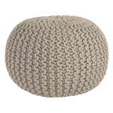 Braided Ottoman Pouffe Footstool Hand Knitted