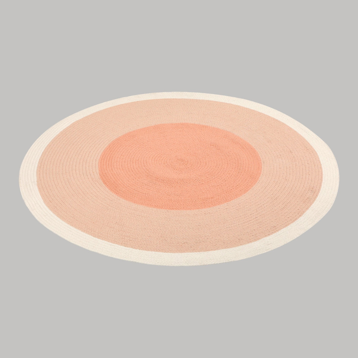 Bella Coral Off - White Braided Reversible Kids Rug